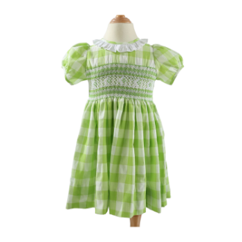 Good Price Girl Clothing Hand Smocked For Baby Girl Short Sleeve ODM From Vietnam Manufacturer 1