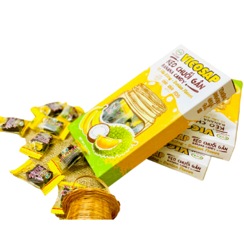 Banana Candy Good Price Box 100g Turkish Delight Fast Delivery Chewy Soft Candy Coconut Candy Wholesale Vietnamese Manufacturer 3