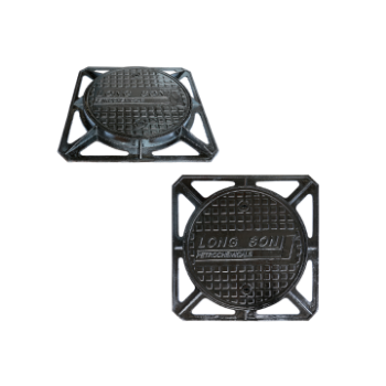 Manhole casting iron square Municipal road nodular cover settlement prevention 800*900 garage rain OEM ODM from Viet Nam 4