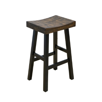 Wooden Counter Stool Rubber Wood Acacia Wood Destructive Coloration+ Black Modern Kitchen/ Dining 5-Layer Cartons From Vietnam 3