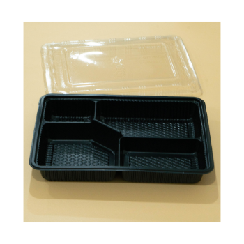 Good Price Plastic Food Packaging Plastic Boxes 1 2 3 Compartments Safe And Healthy Takeaway Lunch Containers HIPS Plastic Tray 4