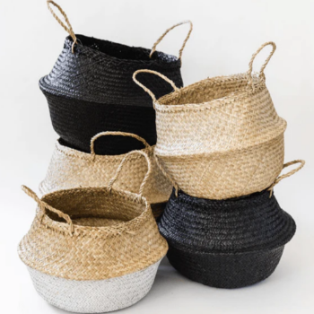 Seagrass Multifunction Belly Storage Handicraft Rattan Indoor Sustainable Household Basket Standing Competitive Price Supplier From Vietnam Manufacturer 3