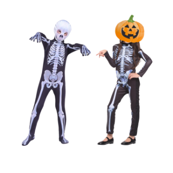 High Quality Horror Skull Jumpsuit High Quality Hot Selling For Kids Halloween Cosplay Convenient Pack In Carton Box From Vietnam 3