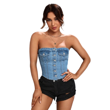 Good Quality jean sets for women Customized Service jean skirts sets for women From Vietnam Supplier 2