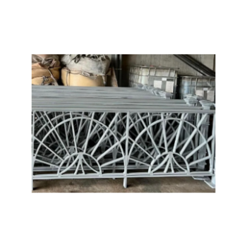 New Custom Wrought Iron Fence Panels for Villa Antique Wrought Iron Customized Laser Cut Aluminum Fencing Wall Fence 8