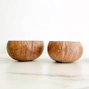 100% Eco Friendly Polished Outside Coconut Bowl Wholesale in bulk coconut fruit bowl made in Vietnam 5