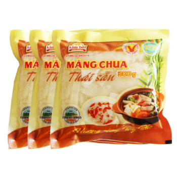 Hot Selling Vietnamese Natural Fermentation Sliced Pickled Bamboo Shoots In Packet 3