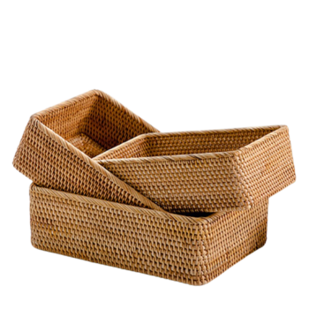 Made From Bamboo Rattan Material Eco Friendly OEM ODM Hot Sale New Arrival Design Graphic Round Serving Tray 2