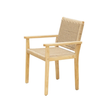 Rope Accent Chair Rubber Wood, Plywood Pvc Metal Natural Modern Kitchen/ Dining 5-Layer Cartons Vietnam Manufacturer Hot Sale 1