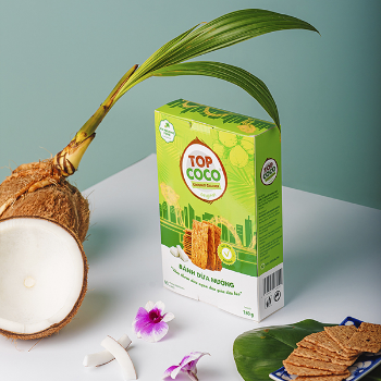 TOPCOCO Coconut Cracker Original 180g 3