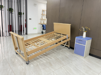 Five-function Electric Nursing Bed Factory Price With Wood Patient Foldable Hospital Bed Medical Surgery Hospital Equipment 6