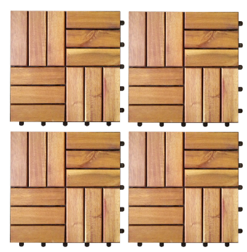 Wholesale Hardwood Deck Tiles 12 Slats Competitive Price Customization Solid Wood Special Customized Carton Box Packaging From Vietnam Manufacturer 1