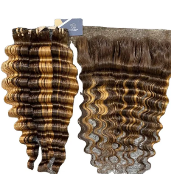 Weft Hair Wholesale Virgin Using For Beauty Salon Hair Extensions Human Hair Customized Packaging Vietnam Manufacturer top seller 5