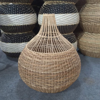 Rattan Lampshade 03 R  1