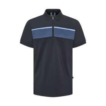 Polyester Spandex Regular-Fit Polo Shirt with Contrast Fabric at Across Men Polo Shirts New Arrival Shirts For Men 1