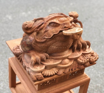 Viet Nam Decor Good Price Toad Nature Hanging  Sculptures Wooden Wall Art Abstract Wall Art Home Decor  3