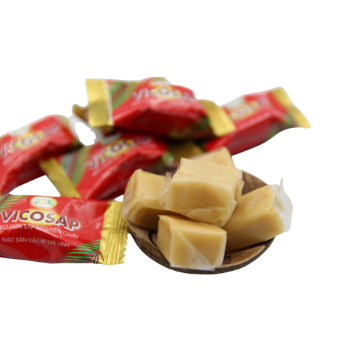 Tropical Fruit Cocoa Candy Fast Delivery Good Price Soft Macapuno Confectionery Pandan Leaf Coconut Candy Bag Made In Vietnam Manufacturer 4