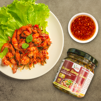 Shrimp Satay Sauce Customized Service Spicy Whole 24 Jar X 150Ml Iso 22000 2018 Box Made In Vietnam Manufacturer 4