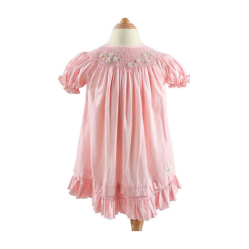 Good Quality Girls Boutique Clothing Hand Smocked For Baby Girl Short Sleeve ODM High Grade Product Vietnam Manufacturer 3