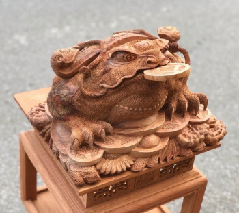 Toad Factory Hot Sale Handcrafted Natural Wooden Sculpture From Viet Nam