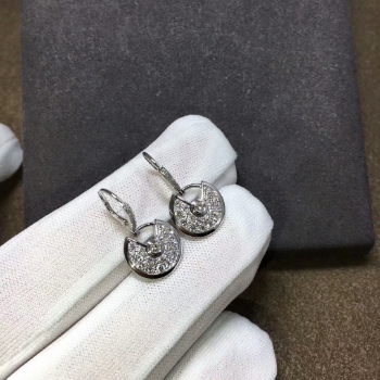 White Gold and Pave Diamond Earrings Women Unisex New Arrival Gold Plated Fashion Jewelry Earrings From Vietnam Manufacturer 3