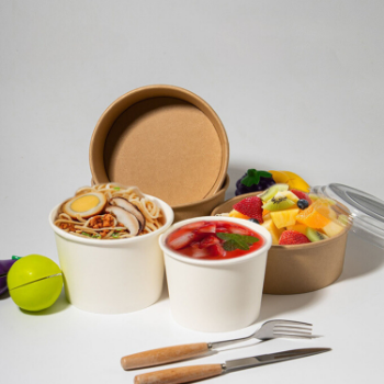 White Bowl Paper 4 Oz - 120ml Good Choice Recyclable Take Away Customized Packing Size & Logo Carton Box Manufacturer 2