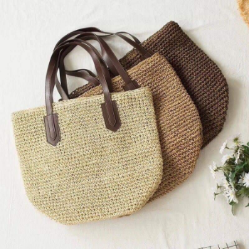 Good Choice in Vietnam Travel Beach Woven Handbag Woven Shoulder Bag Beach Bag Crochet Knit Purse for Women Girl  From Manufacturer Vietnam 5