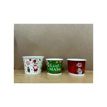 Bowl Paper With Printed Patterns Good Choice  Recyclable Take Away  Customized Packing Size & Logo Carton Box Manufacturer 4