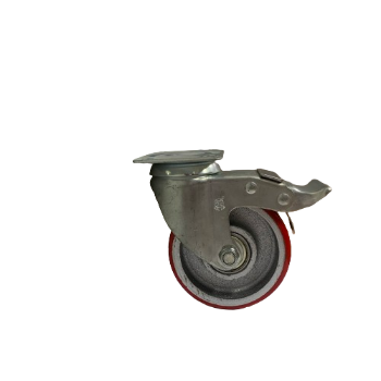 Castor C325 Light Duty PU On Cast Iron Wholesales Tricycle Building Durable Cheap Price HERDAR OEM Made In Vietnam Manufacturer 6