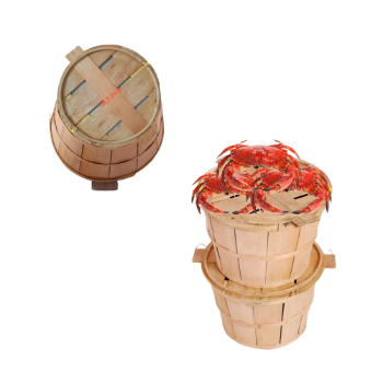 Wholesale Price Wooden Fruit Basket Basket Storage Box For Storage Basket With Handles Durable Eco-Friendly Material Viet Nam 2