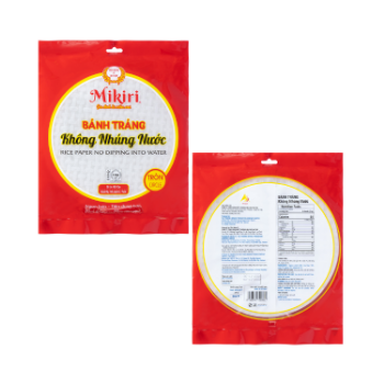 Vietnam Round Rice Paper 60 Sheets Product Tasteless No cooking Use directly to eat with food, salad rolls, skin rolls, fruit 4