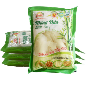 Vietnamese Fresh Nua Bamboo Shoots In Packet Pale Color Mildly Sweet Taste 24 Months 1