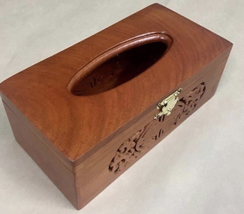 High Quality Wholesale Unfinished Natural Color Bamboo Wood Paper Storage Box Organizer Wooden Tissue Box Holder 5