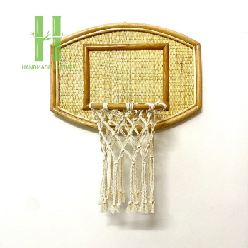 Handcrafted from Vietnam High Quality From Vietnam Activities Top Sale Good Choice Rattan Toys for Kids Rattan Basketball Hoop For Children Handcrafted from Vietnam 4