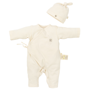 High Quality organic cotton baby clothes boys 0-3 month rompers newborn Newborn hat Made In Vietnam 8