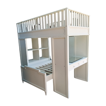 Loft Bed For Twin Over Full Bed Wooden Hardwood Top Sale Modern For Sale Kids Ready Export Worldwide From Vietnam Manufacturer 6