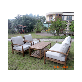 Wood Outdoor Furniture With 4 Position Chairs For Hotel And Restaurant Luxury Design From Vietnam Manufacturer 1