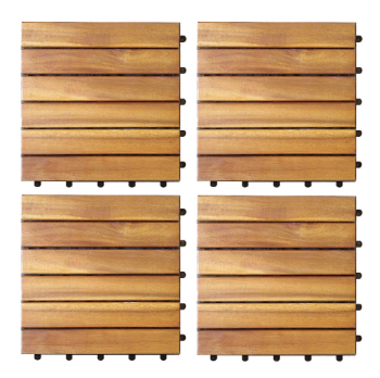 Vietnam Manufacturer 6 Slats Hardwood Deck Tiles Wholesale Good Price Solid Wood Special Customized Packed In Carton Box 4