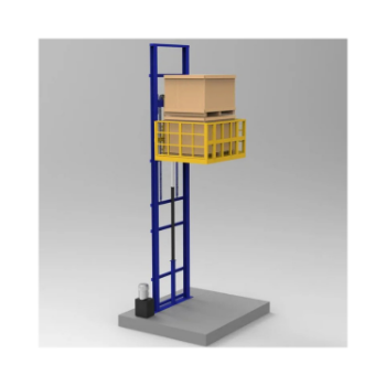 High Quality Cargo Lift With Two Posts VTE - 1 High Quality Goods Elevator Lifting Equipment In Warehouse Manufactured in Vietnam 3