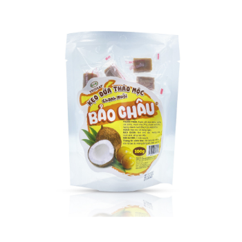 Grass Jelly Coconut Candy Ben Tre Fast Delivery Cocoa Banana Candy Manufacturer Chewy Soft Candy Bag Made In Vietnam Manufacture 2