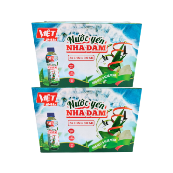 Hot Item Aloe Vera Bird'S Nest Water Flavored Beverage Vicas Packed In Box From Vietnam Manufacturer 7