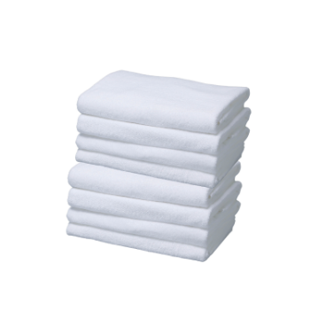 Fast Delivery White Towel Cotton Plain Dyed Rectangle Pack In Box Made In Vietnam Chumy 7