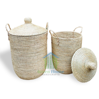 Storage Baskets Fast Delivery Seagrass Storage Basket Folding Multifunction Customized Service Made In Vietnam Manufacturer 6