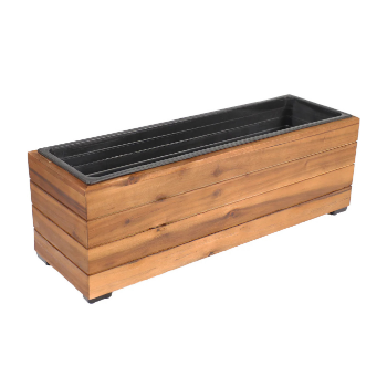 High Quality Hard Wood Flower Pot Wholesaler Hardwood Planter Rectangle Good Price Carton Box Packaging From Vietnam Manufacturer 1