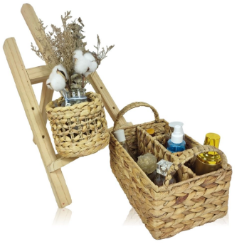 Hyacinth Basket with Compartments Sustainable Handmade Product from Vietnam Manufacturer 1