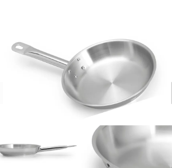 Stainless Steel Frypan With Power Reasonable Price Inox Cooking Layer Bottom Carton Vietnam Manufacturer 5