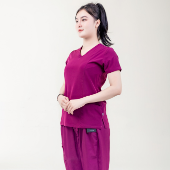 Scrubs Uniforms Medical Scrubs Good Quality Set Well-priced WRAP Polybag Made in Vietnam Manufacturer 3