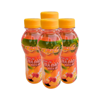 New Quality Coconut Jelly Peach Tea Juice Flavored Beverage Vicas Packed In Box Vietnam Manufacturer 3