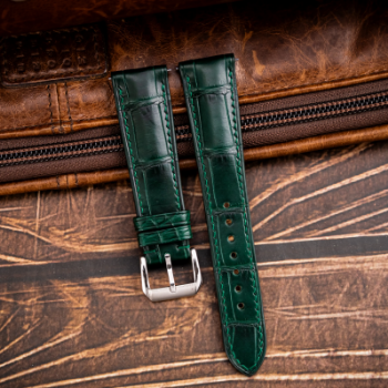 100% High Quality Real Alligator Leather Strap Personalization Luxury 20mm Customized Handmade Watch Bands from Vietnam Factory