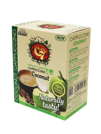 Coconut coffee - Instant 4 in 1 - with 100% coconut milk powder -Golden Weasel Coffee C7 1